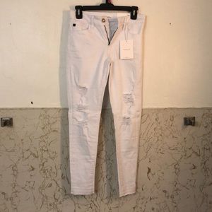 KanCan White Ripped Jeans